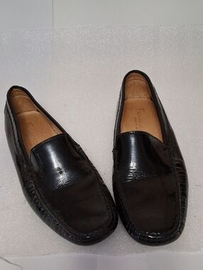 Leather Slip-On Loafers in Black - Men